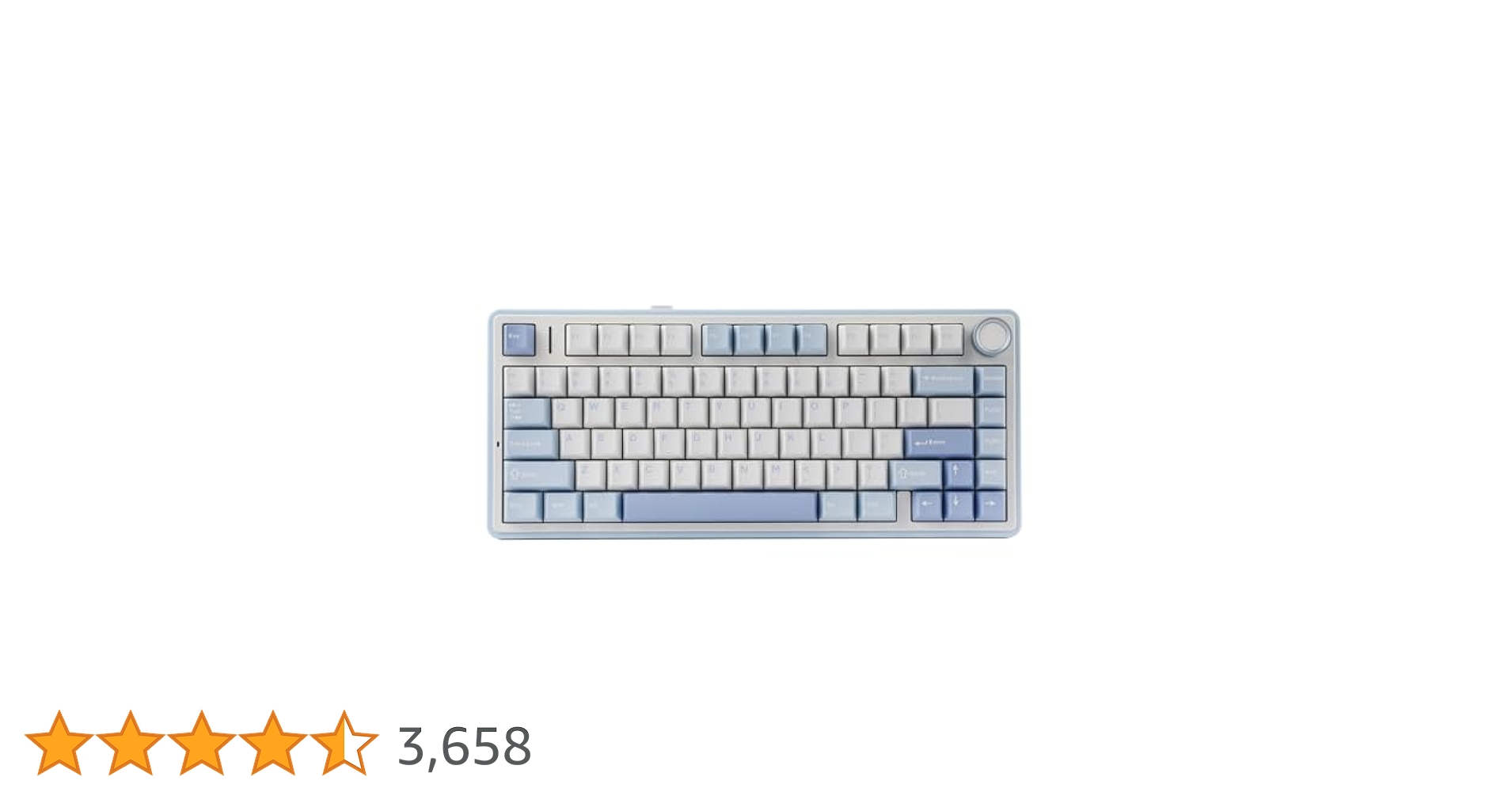 Aula F75 メカニカルキーボード シーブルー Amazon.com: EPOMAKER x Aula F75 Gasket Mechanical Keyboard